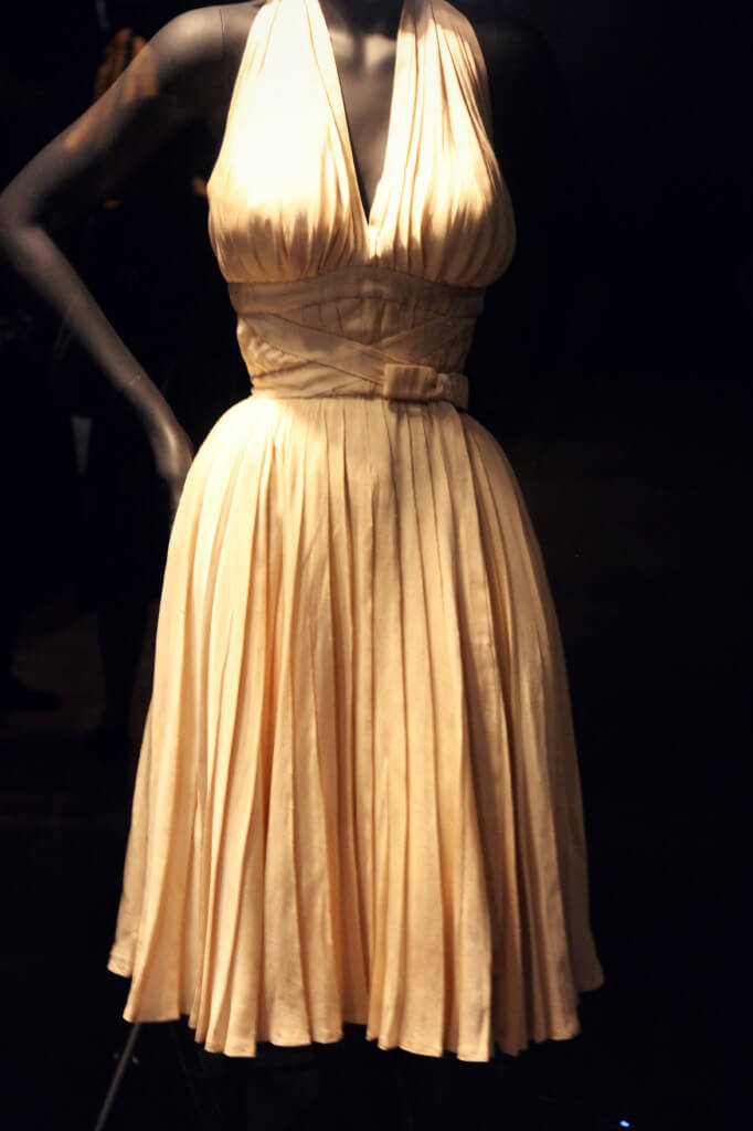 Hollywood Costume Exhibit Phoenix Art Museum Marilyn Monroe White Dress 7 year itch
