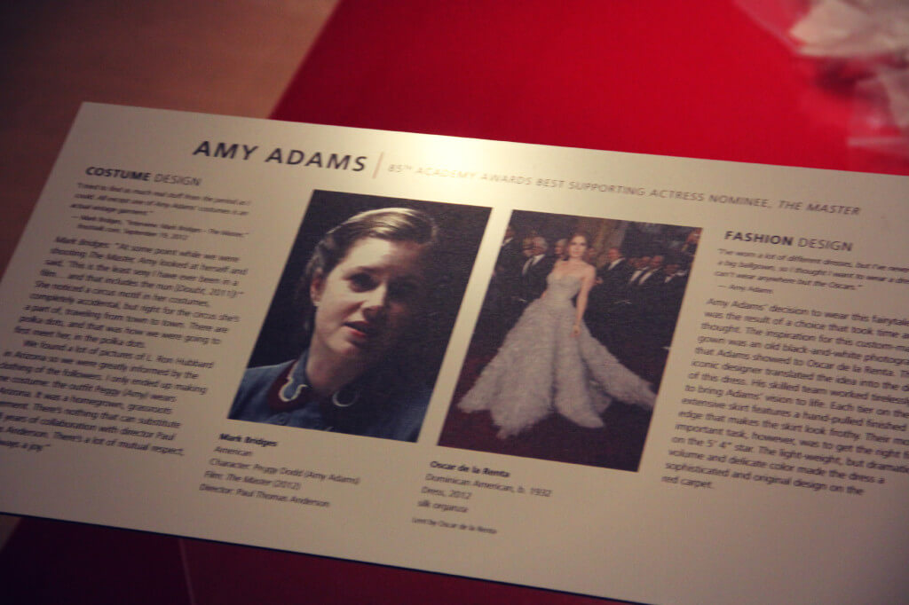 Hollywood Red Carpet Hollywood Costume Exhibit Phoenix Art Museum Amy Adams