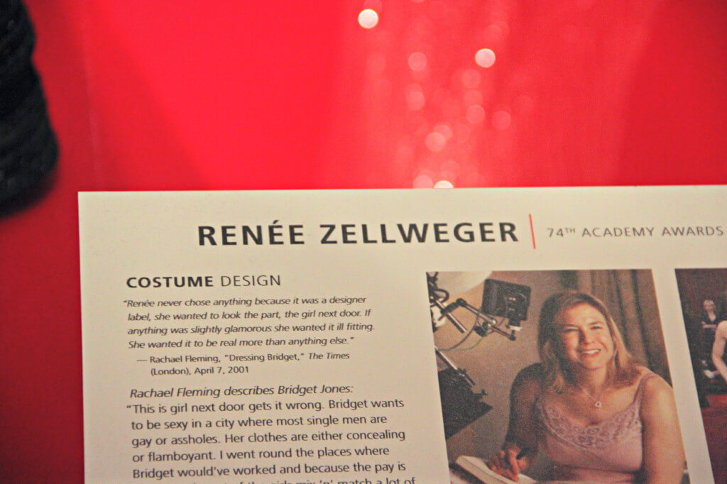 Hollywood Red Carpet Hollywood Costume Exhibit Phoenix Art Museum Renee Zellweger Bridget jones Diary