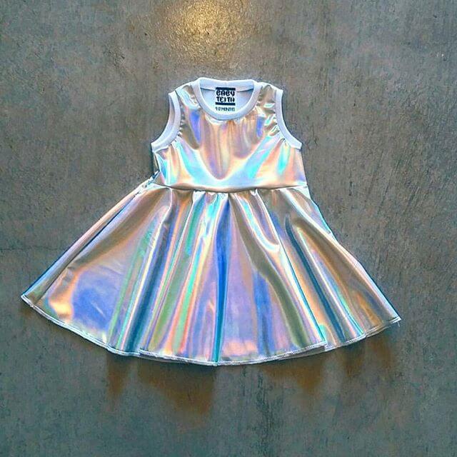 baby teith hologram dress