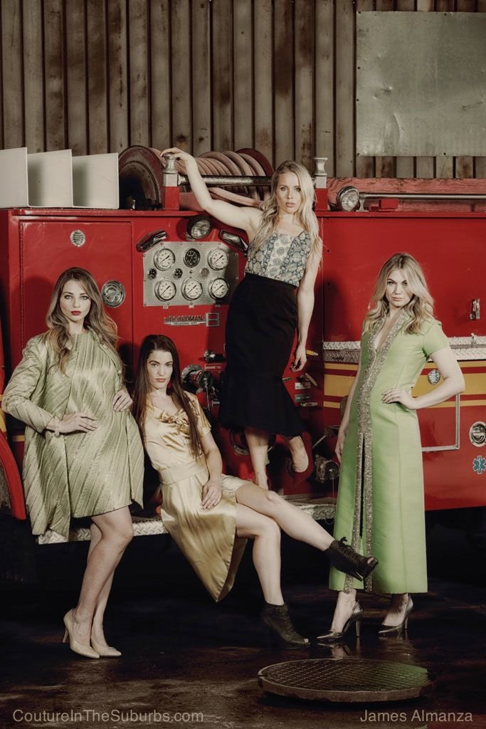 vintage firetruck photo shoot james almanza couture in the suburbs vintage by misty